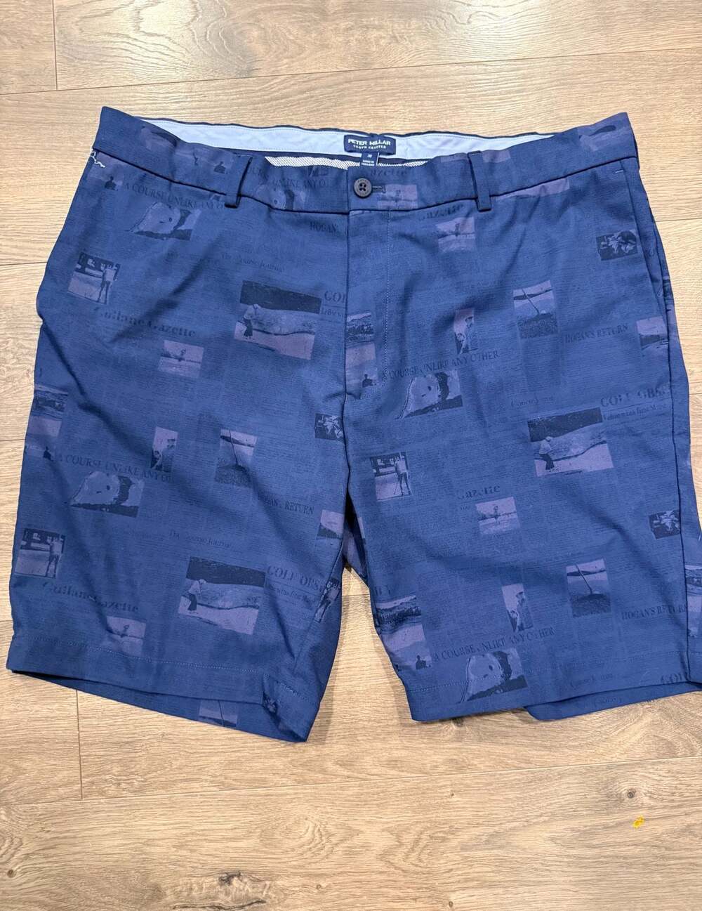 Peter Millar Crown Crafted Golf Print Shorts Size 38